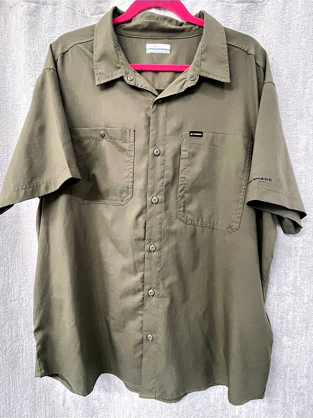 Columbia Omni-Shade short sleeve shirt Green XL